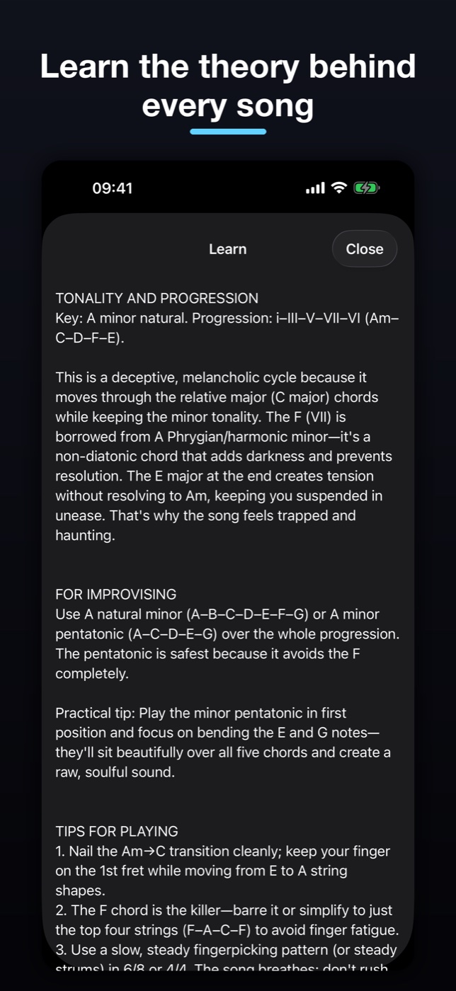 ChordFlow Learn - the theory behind every song